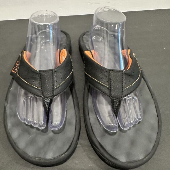 New Balance Minimus Vibram Sandals Mens Size 12 Black Orange Minimalist Thong NB